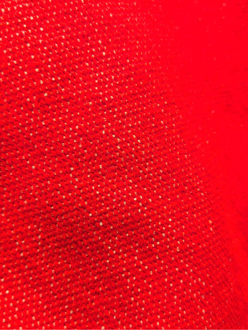 Red Pashmina Wrap With Tassles Shawl for Women Wool Cotton Blend 80" x 26" - Picture 7 of 9